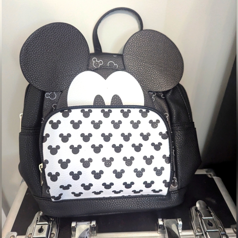 Mickey Mouse Backpack - Black and White NWT